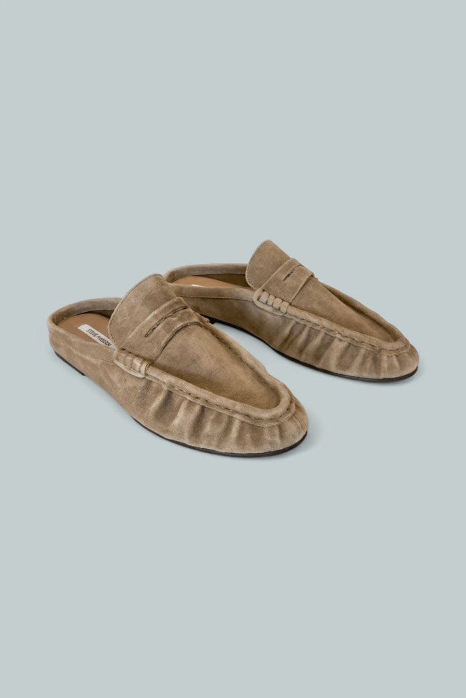 Women’s Rafe Penny Loafer Mules - Taupe Suede - Loafers