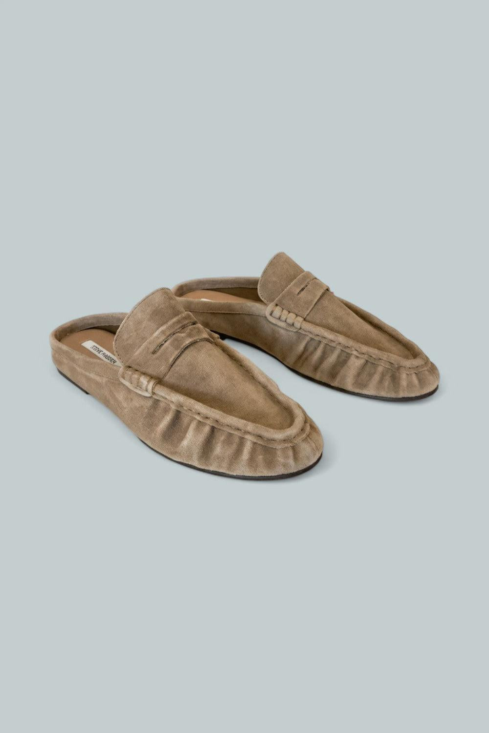 Women’s Rafe Penny Loafer Mules - Taupe Suede - Loafers