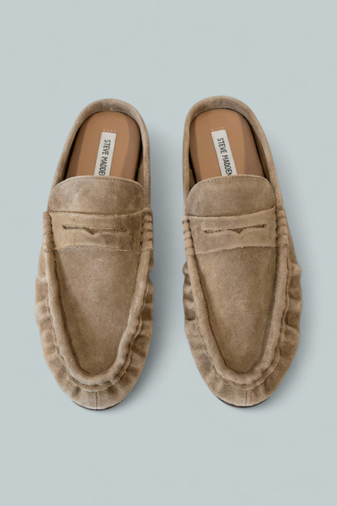 Women’s Rafe Penny Loafer Mules - Taupe Suede - Loafers