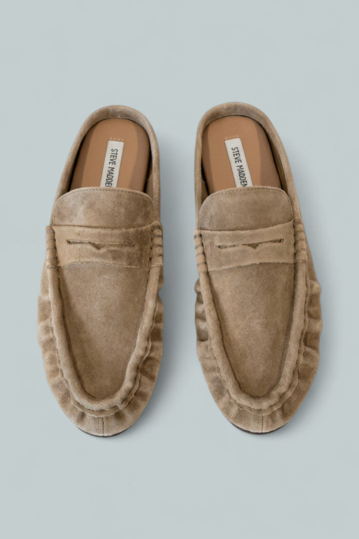 Women’s Rafe Penny Loafer Mules - Taupe Suede - Loafers