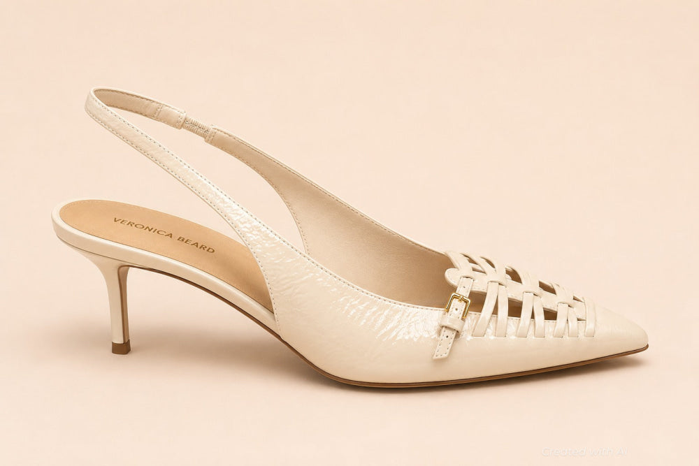 Women’s Rashida Slingback Pumps - Ecru - 12 - Slingback