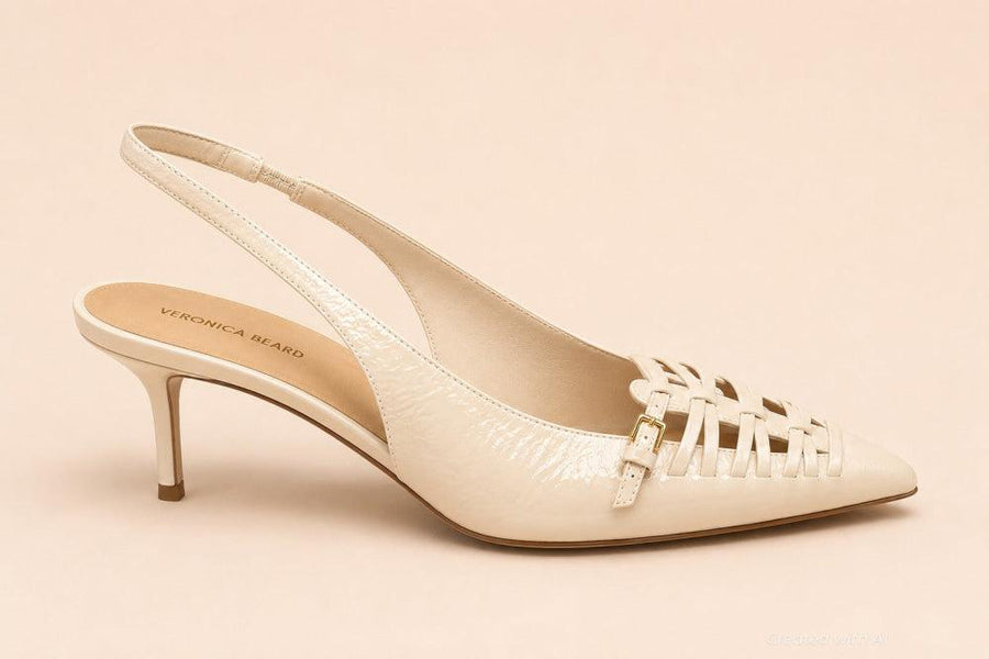 Women’s Rashida Slingback Pumps - Ecru - 12 - Slingback