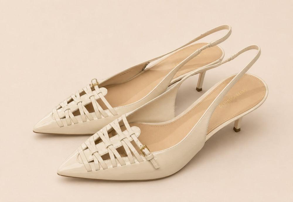 Women’s Rashida Slingback Pumps - Ecru - 12 - Slingback