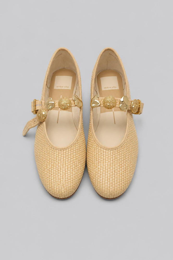 Women’s Relan Embellished Flats - Light Natural - Flats