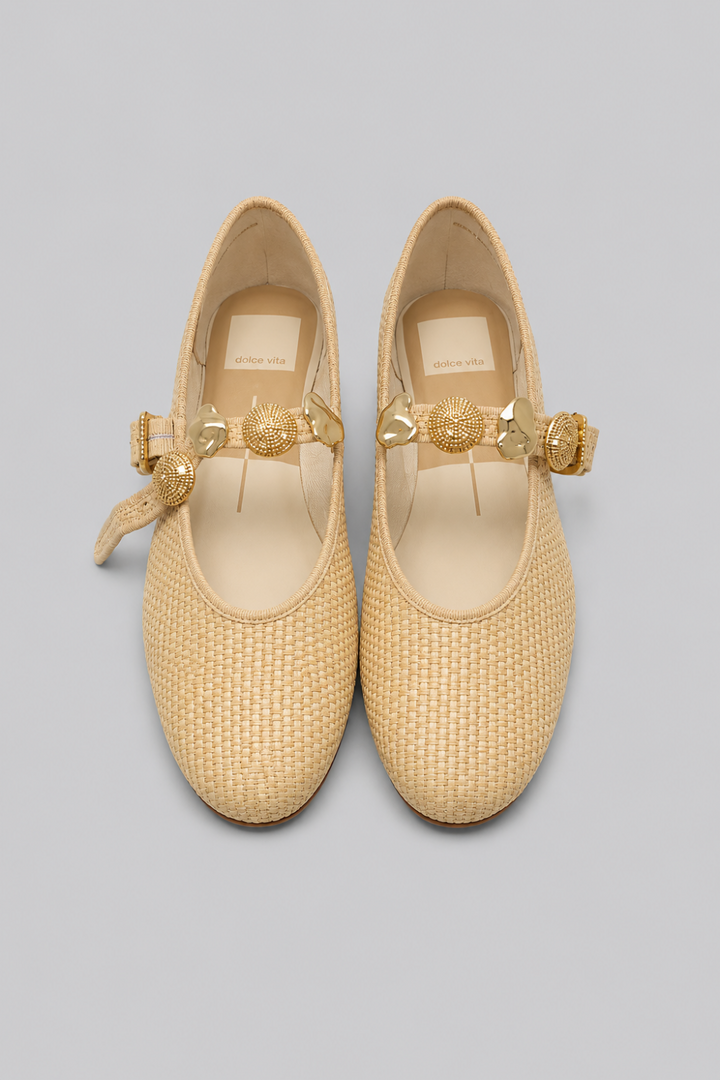 Women’s Relan Embellished Flats - Light Natural - Flats