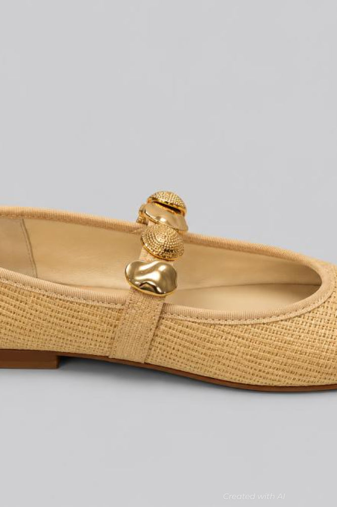 Women’s Relan Embellished Flats - Light Natural - Flats