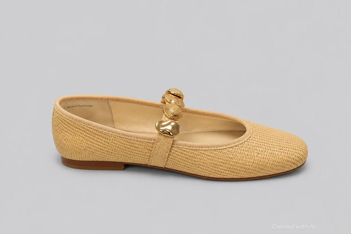 Women’s Relan Embellished Flats - Light Natural - Flats