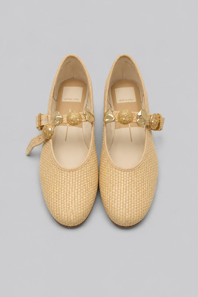 Women’s Relan Embellished Flats - Light Natural - Flats