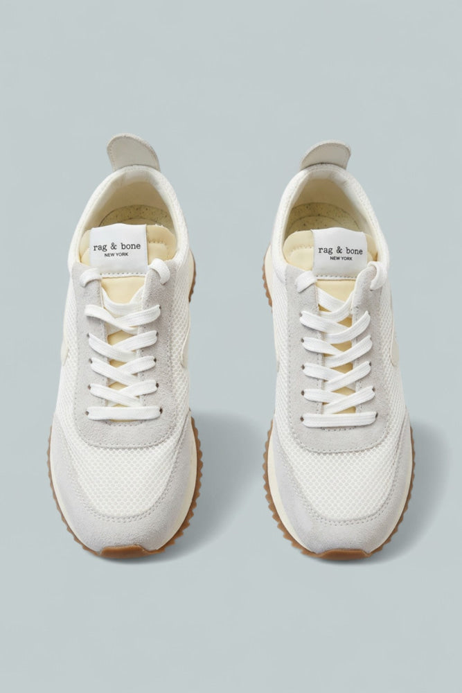 Women’s Retro Mesh Running Sneakers - Off White - Sneaker