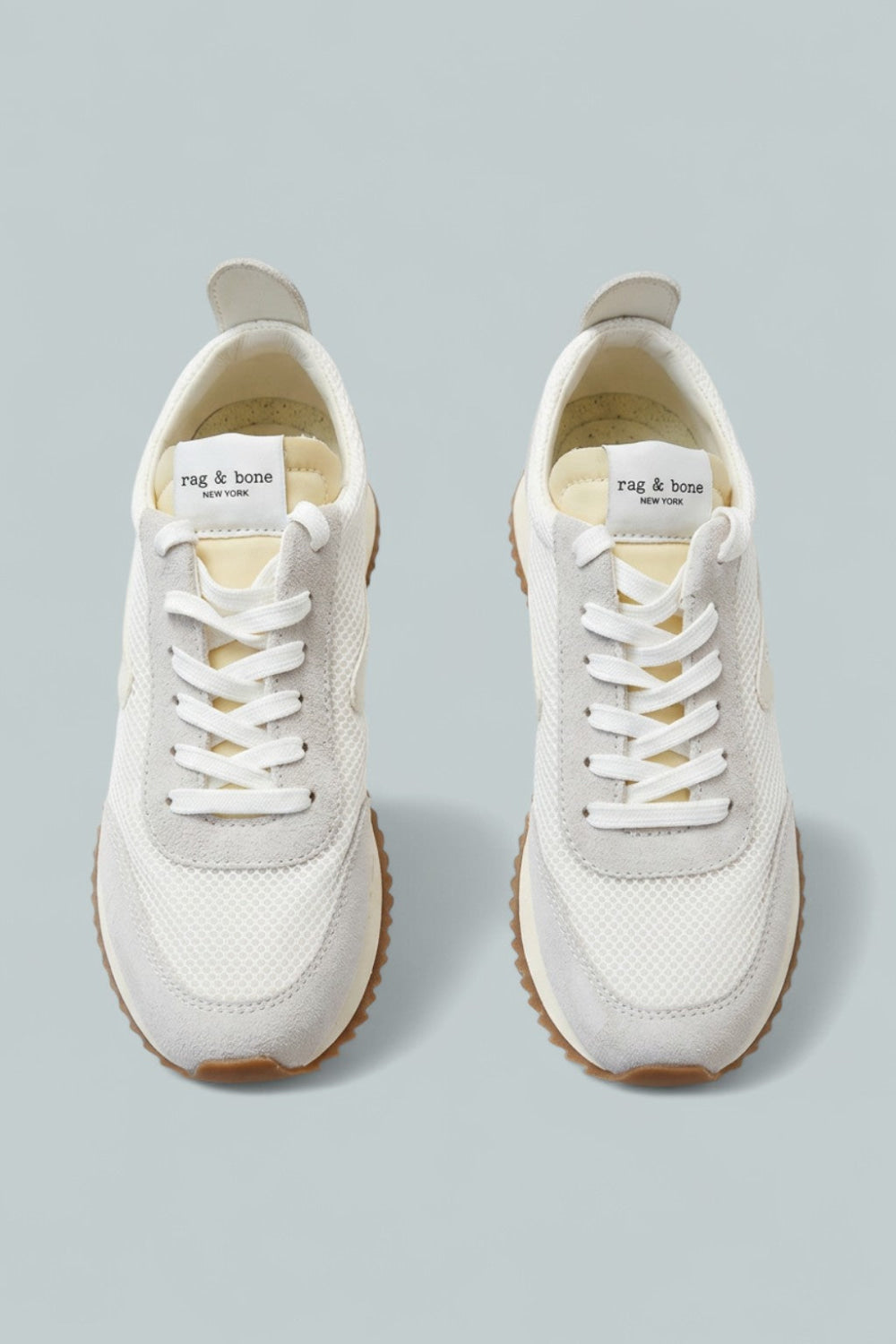 Women’s Retro Mesh Running Sneakers - Off White - Sneaker