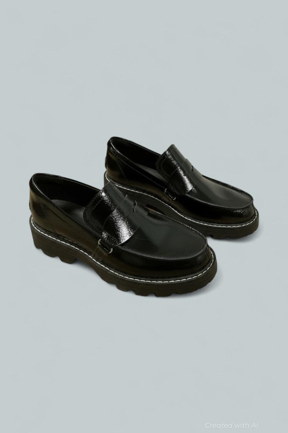 Women’s Revel Ave Loafer Flats - Black/Chalk - 10 - Loafers