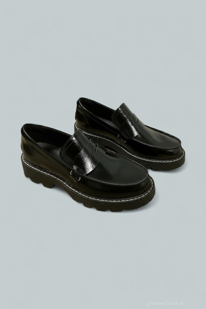 Women’s Revel Ave Loafer Flats - Black/Chalk - 10 - Loafers