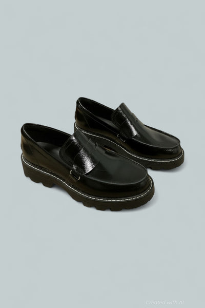 Women’s Revel Ave Loafer Flats - Black/Chalk - 10 - Loafers