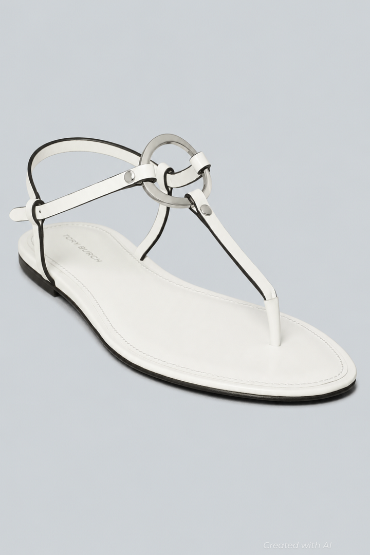 Women’s Ring T-Strap Sandal - Bianco - 9.5 M - Sandal