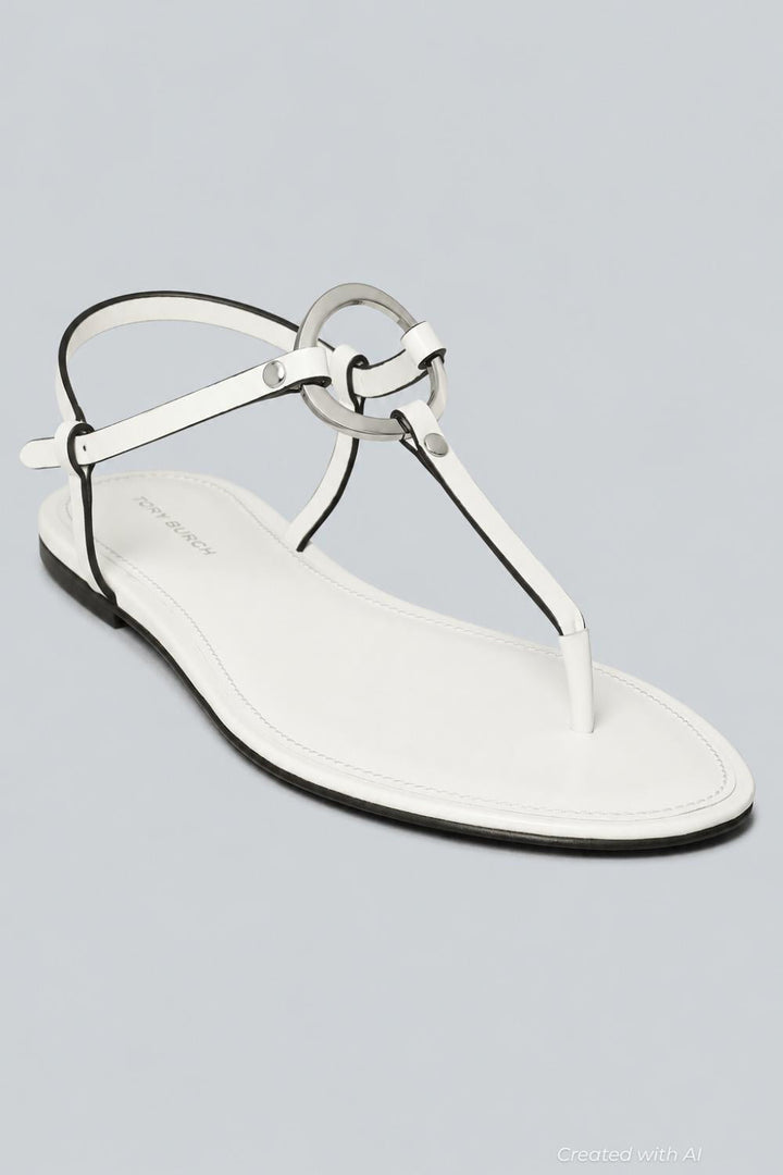 Women’s Ring T-Strap Sandal - Bianco - 9.5 M - Sandal