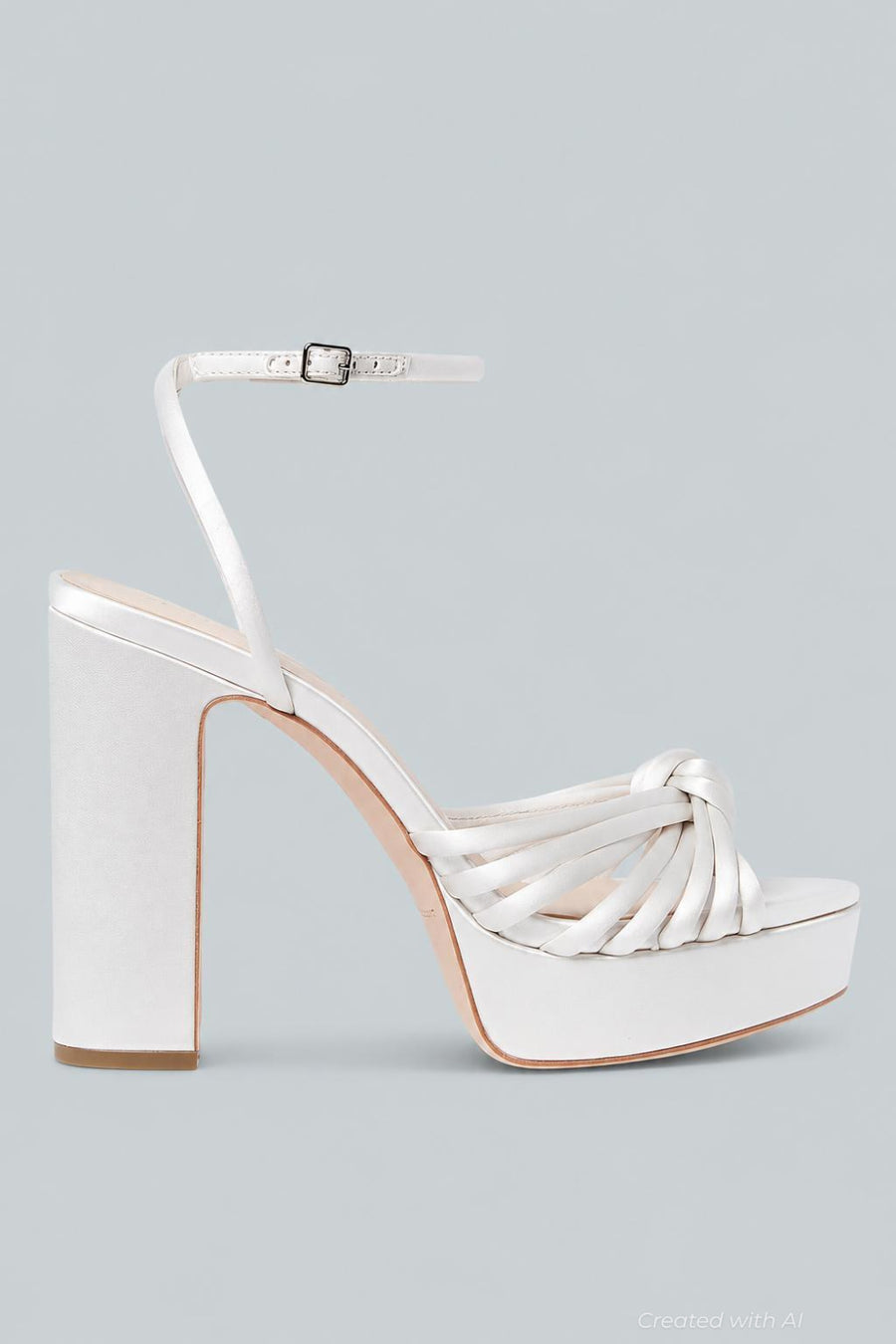 Women’s Rivka Platform High Block Heel Sandals - Cream - 10 - Sandals