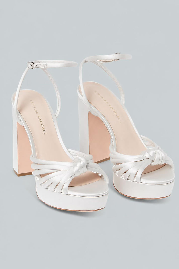 Women’s Rivka Platform High Block Heel Sandals - Cream - 10 - Sandals
