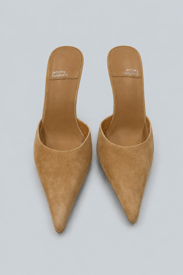 Women’s Robyn Mule Pumps - Camel Suede - 10 - Mules