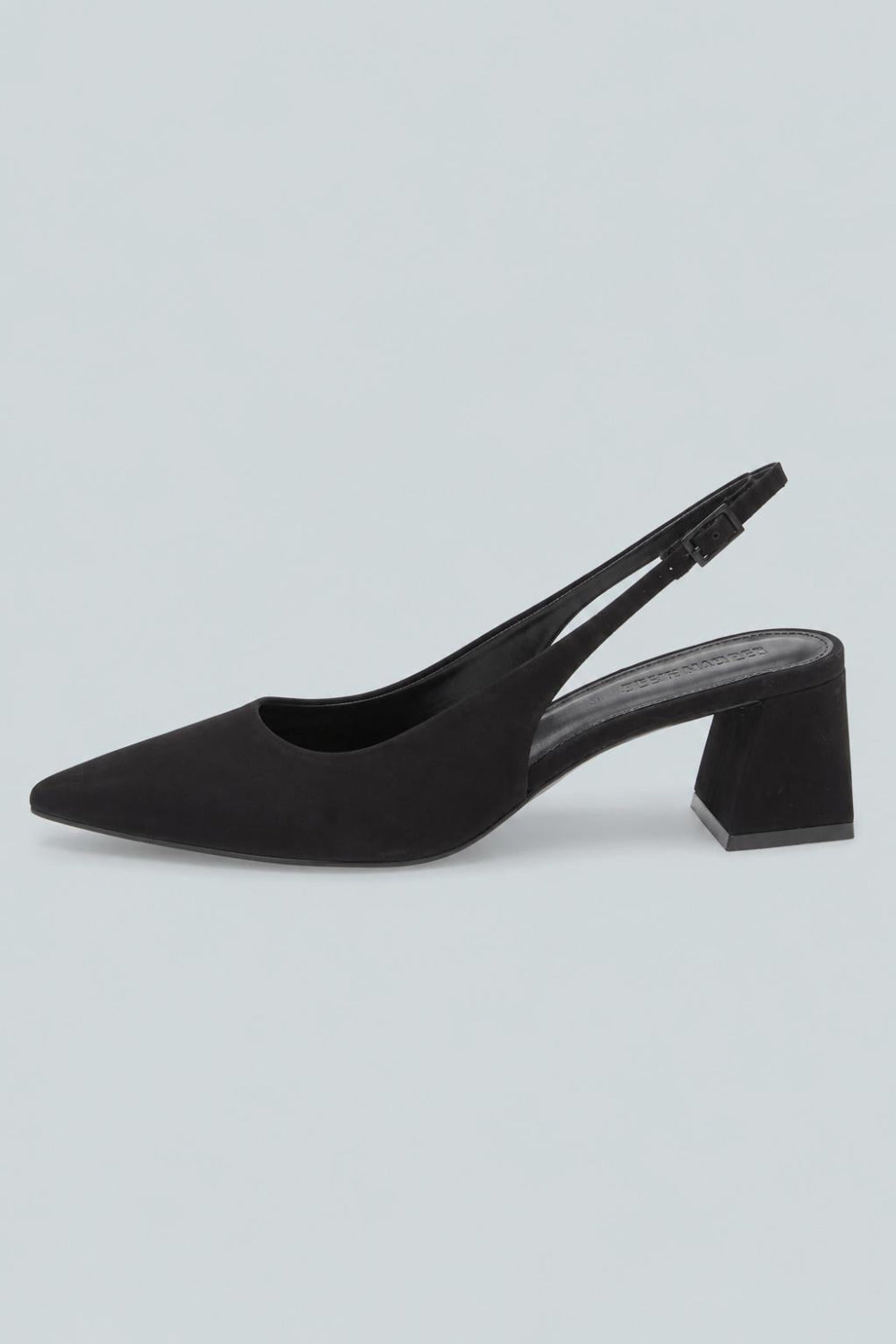 Women’s Robyn Slingback Pumps - Black Nubuck - 8 - Slingback