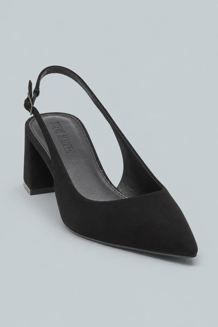 Women’s Robyn Slingback Pumps - Black Nubuck - 8 - Slingback