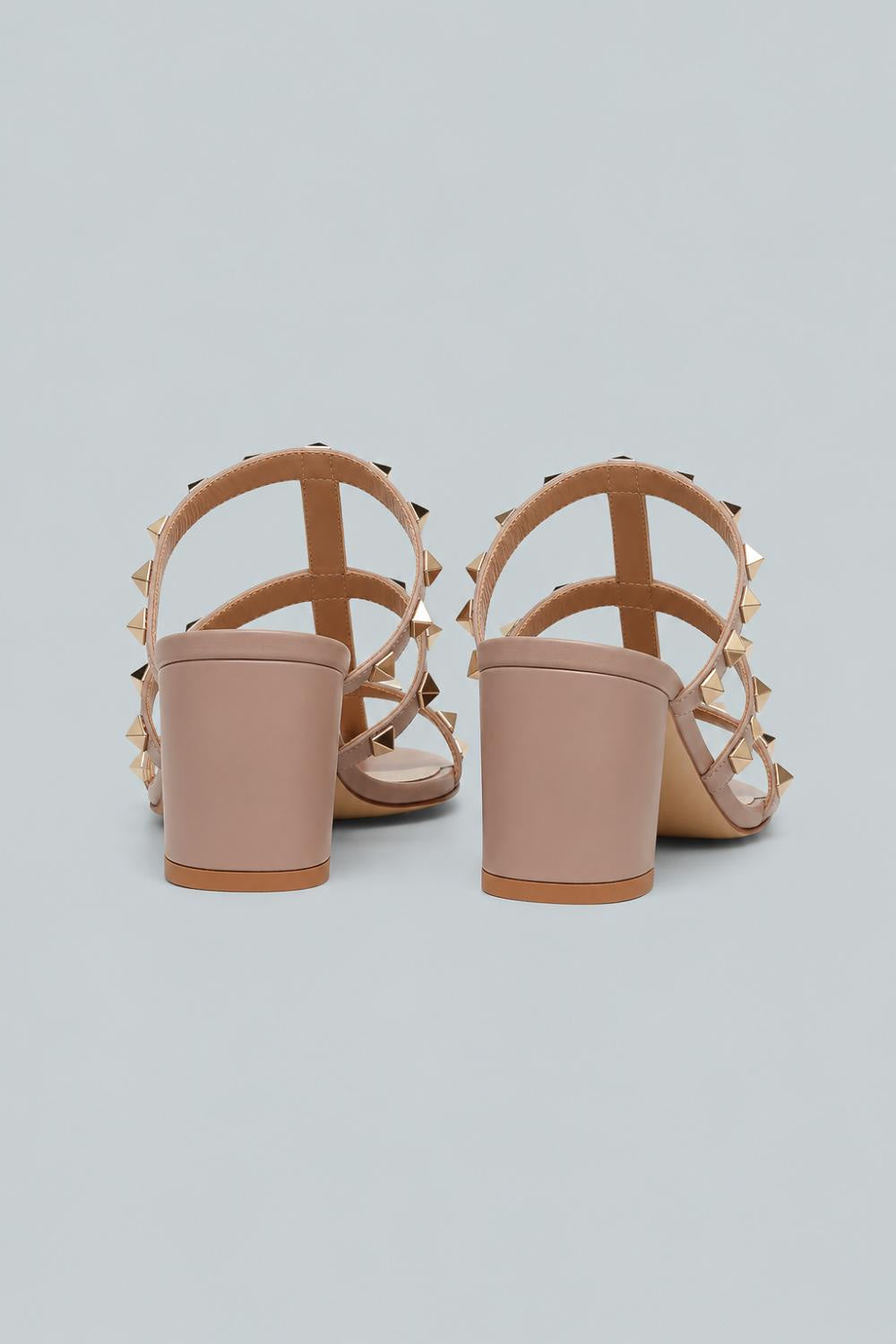 Women’s Rockstud Block Heel Sandals - Poudre - 8 US / 38 EU - Sandal
