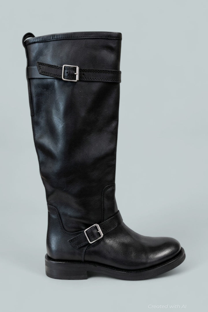 Women’s Sady Boots - Black Leather - Boots