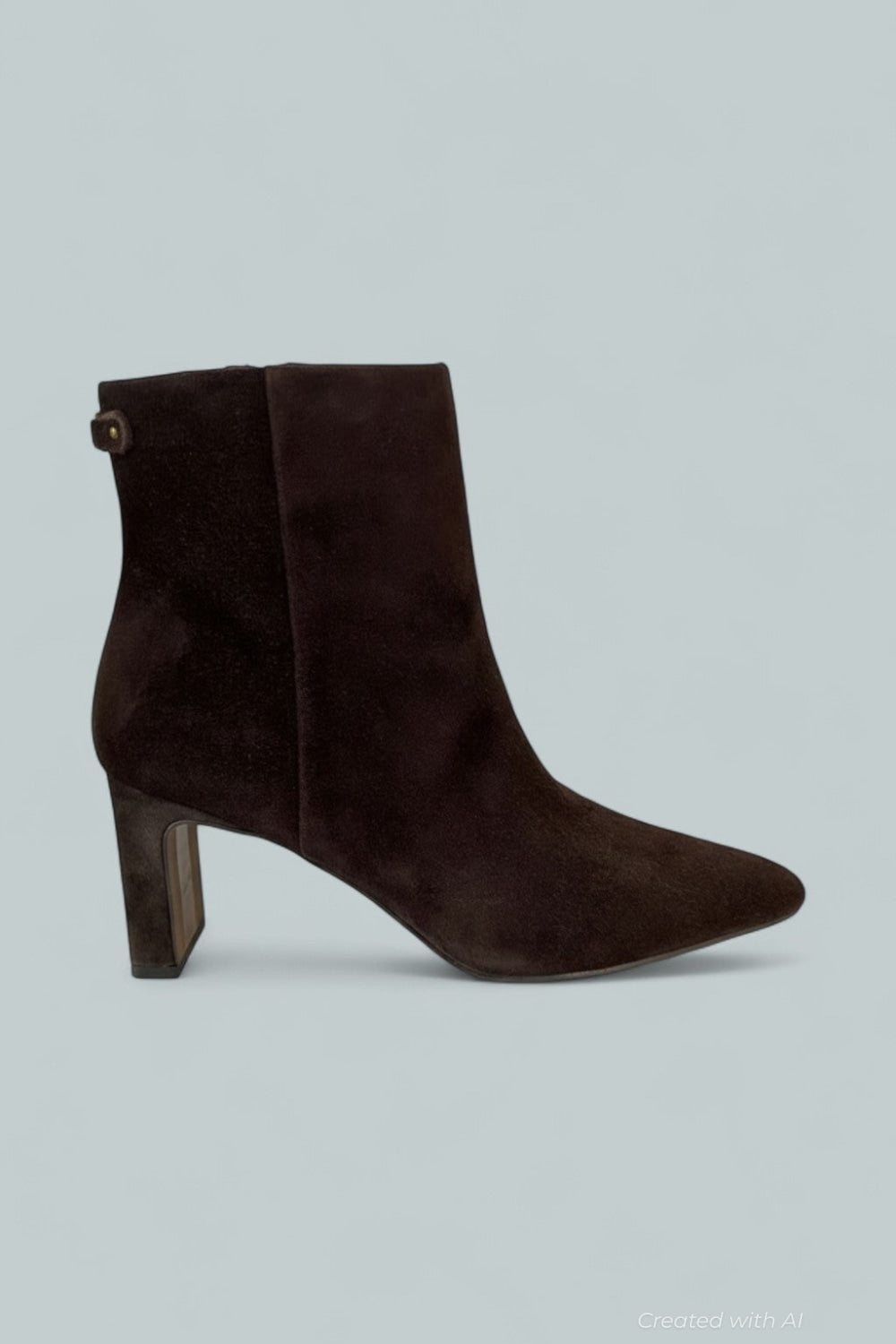 Women’s Saige Pointed Toe Mid Heel Ankle Booties - Cafe Noir - 9.5 - Boot