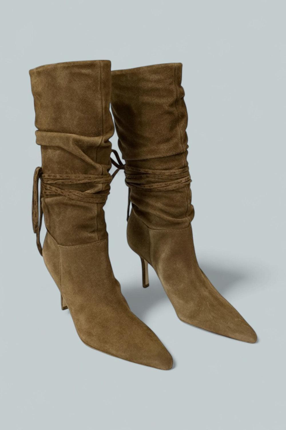 Women’s Samina Wrapping Slouch Boots - Golden Sienna - Boots
