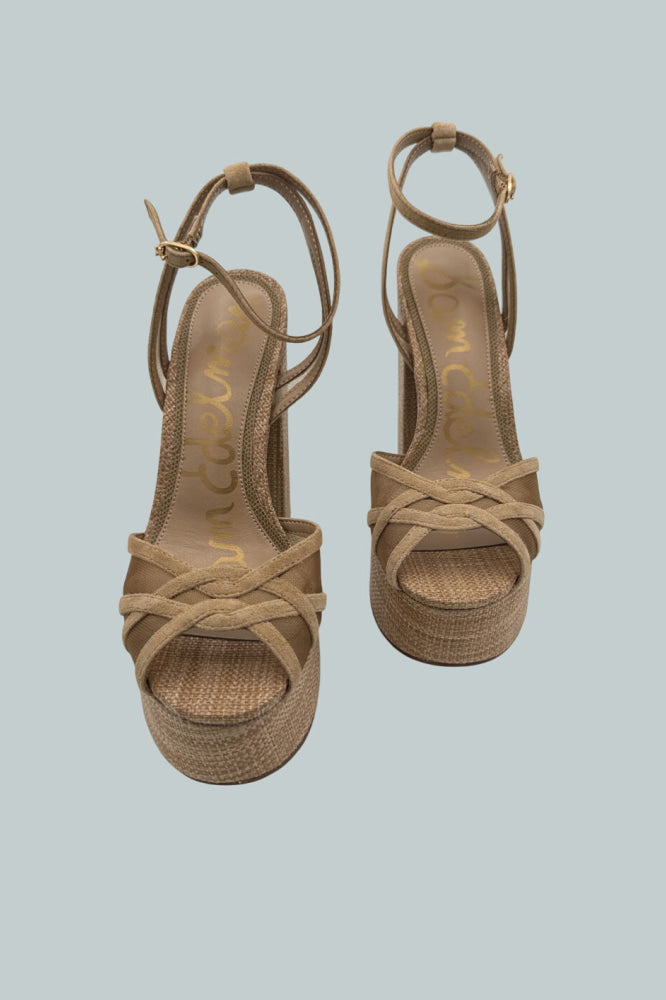 Women’s Sandy Block Heel Platform Sandals - Cyprus Tan - Sandal