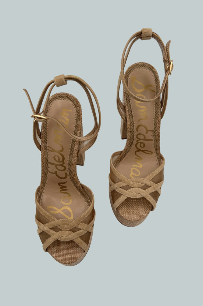 Women’s Sandy Block Heel Platform Sandals - Cyprus Tan - Sandal