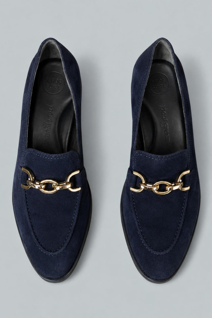 Women’s Sandy Loafer Flats - Blue Suede - 7 - Loafers