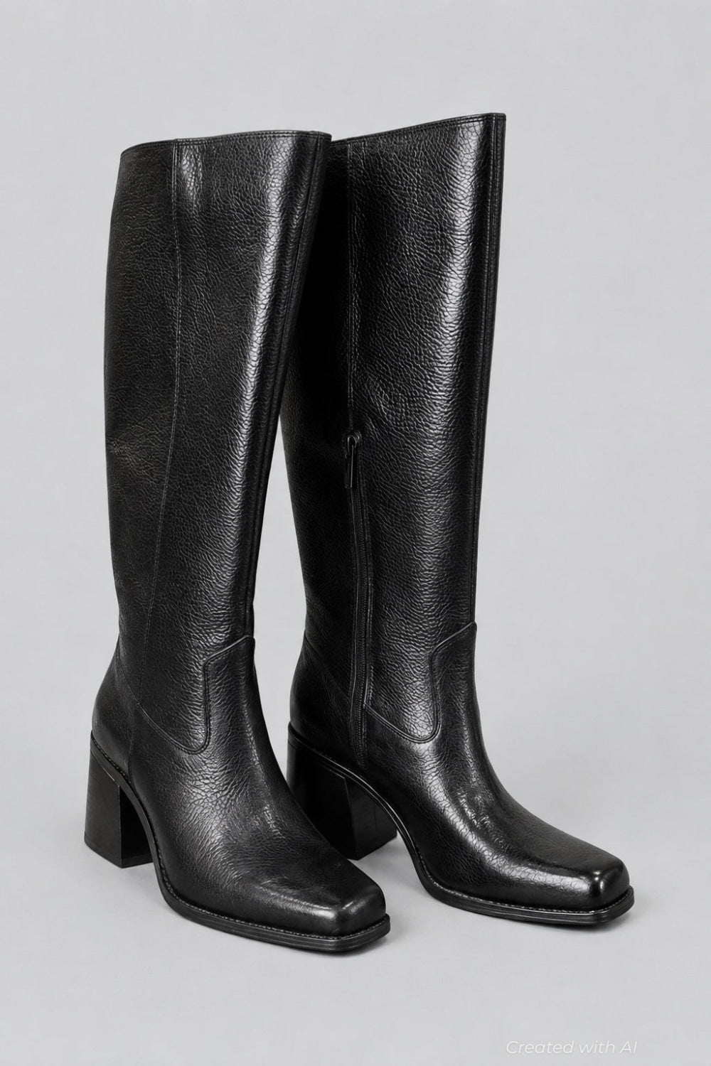Women’s Sangeti High Heel Boots - Black Pebble - 8.5 - Boots