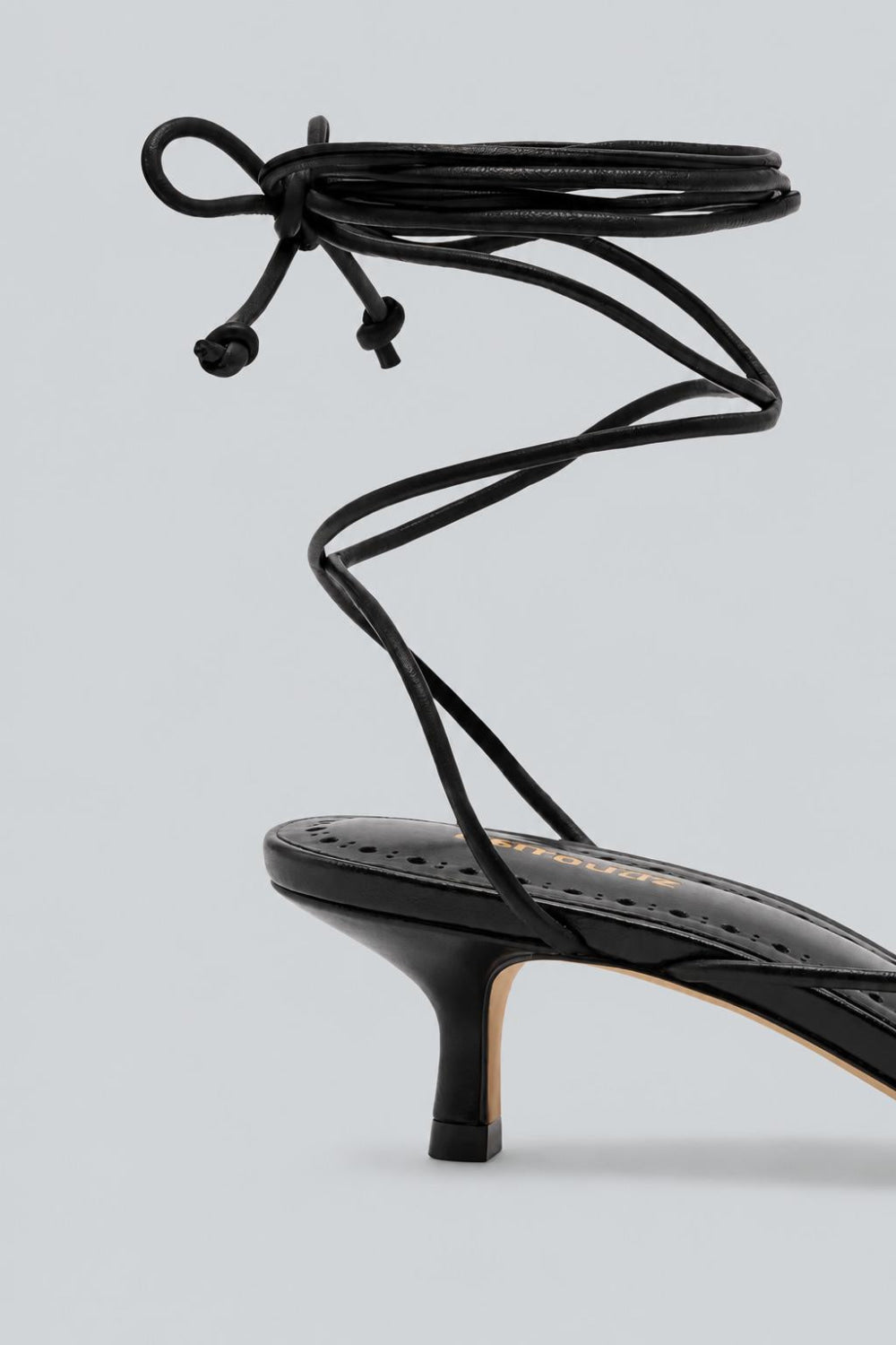 Women’s Sara Strappy Kitten Heel Sandals - Black - 8.5 - Heels