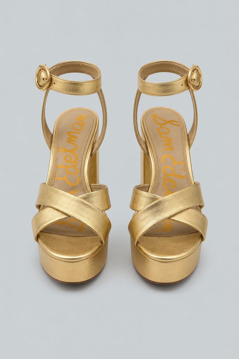 Women’s Savannah Leather Platform Sandals - Gold - Sandals
