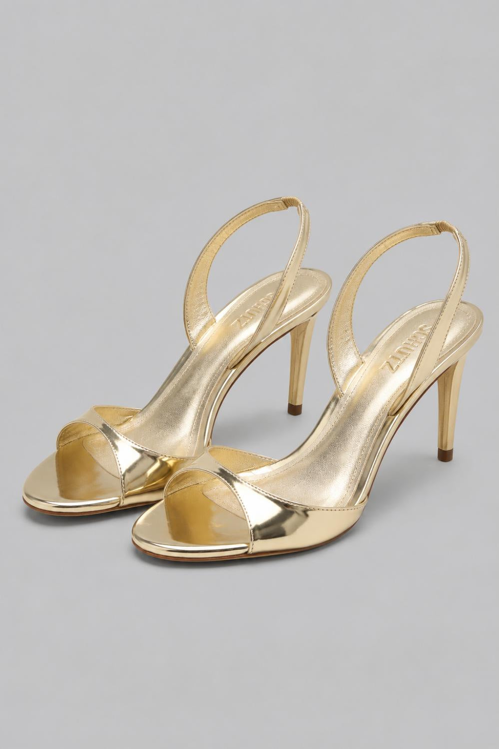 Women’s Scarlett Leather Slingback Sandals - Platina - 8.5 - Slingback