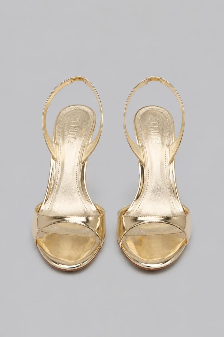 Women’s Scarlett Leather Slingback Sandals - Platina - 8.5 - Slingback