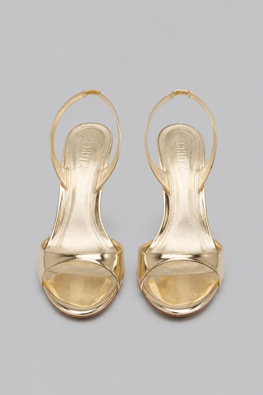 Women’s Scarlett Leather Slingback Sandals - Platina - 8.5 - Slingback