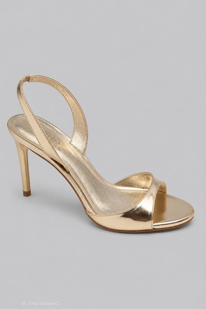Women’s Scarlett Leather Slingback Sandals - Platina - 8.5 - Slingback