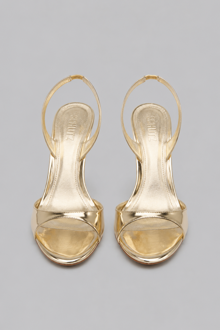 Women’s Scarlett Leather Slingback Sandals - Platina - 8.5 - Slingback