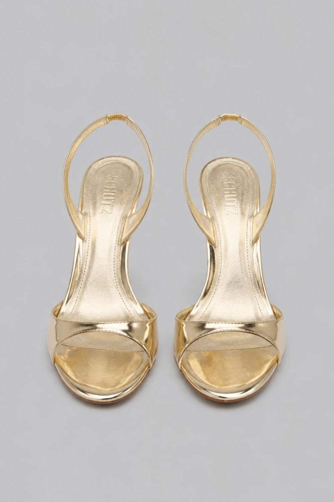Women’s Scarlett Leather Slingback Sandals - Platina - 8.5 - Slingback
