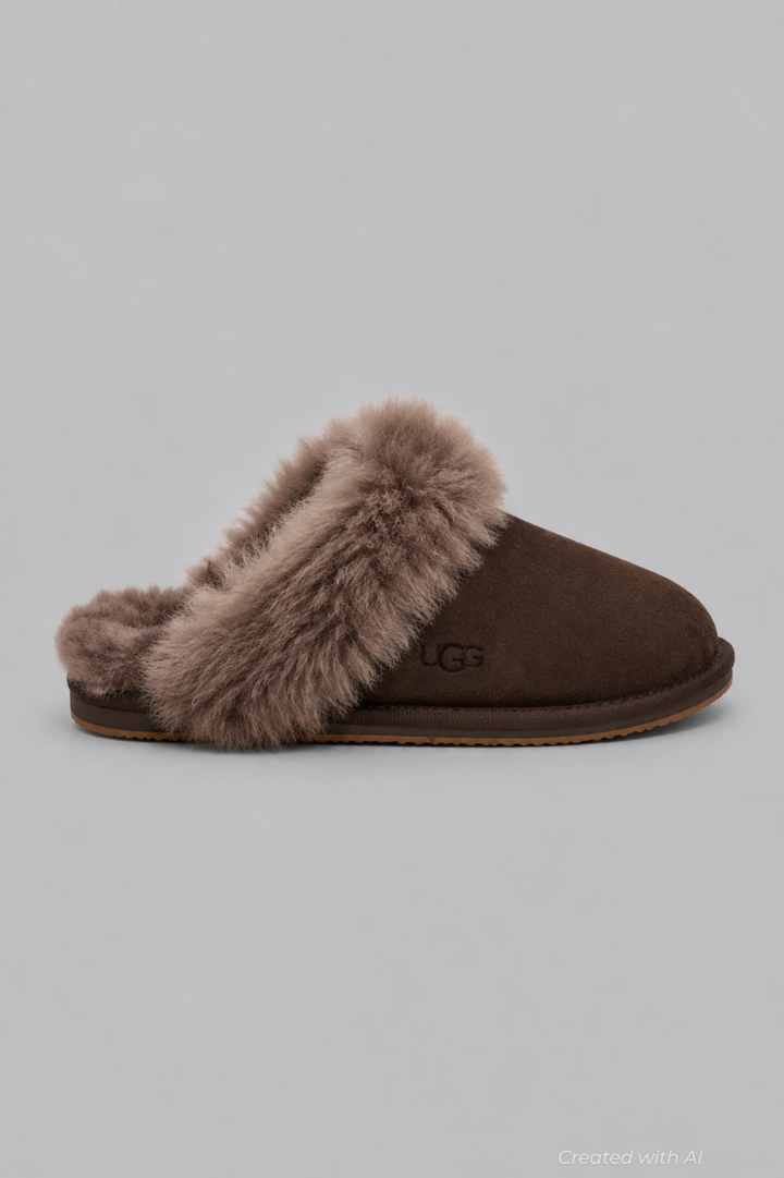 Women’s Scuff Sis Shearling Mule Slippers - Dusted Cocoa - Mules