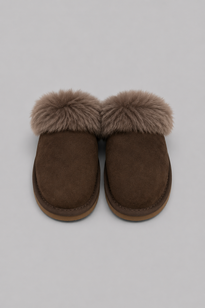 Women’s Scuff Sis Shearling Mule Slippers - Dusted Cocoa - Mules