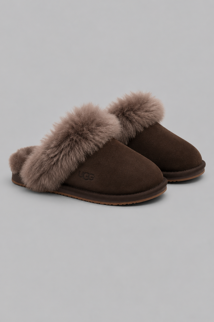 Women’s Scuff Sis Shearling Mule Slippers - Dusted Cocoa - Mules