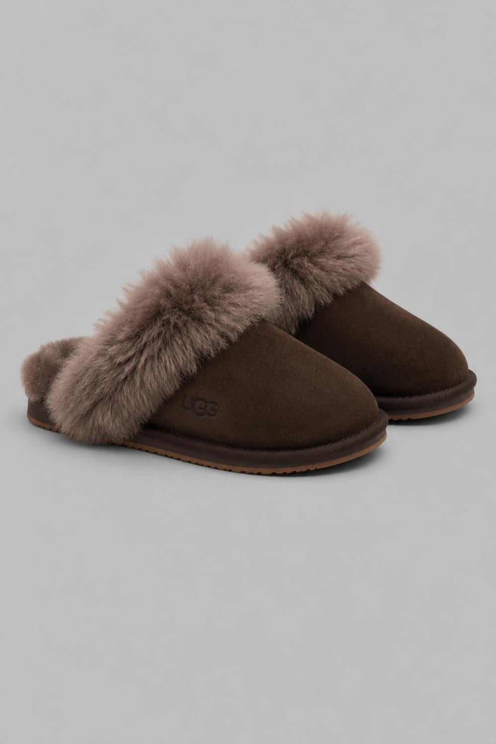 Women’s Scuff Sis Shearling Mule Slippers - Dusted Cocoa - Mules