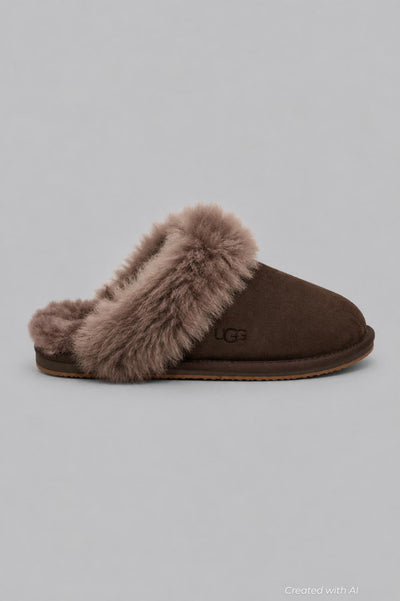 Women’s Scuff Sis Shearling Mule Slippers - Dusted Cocoa - Mules