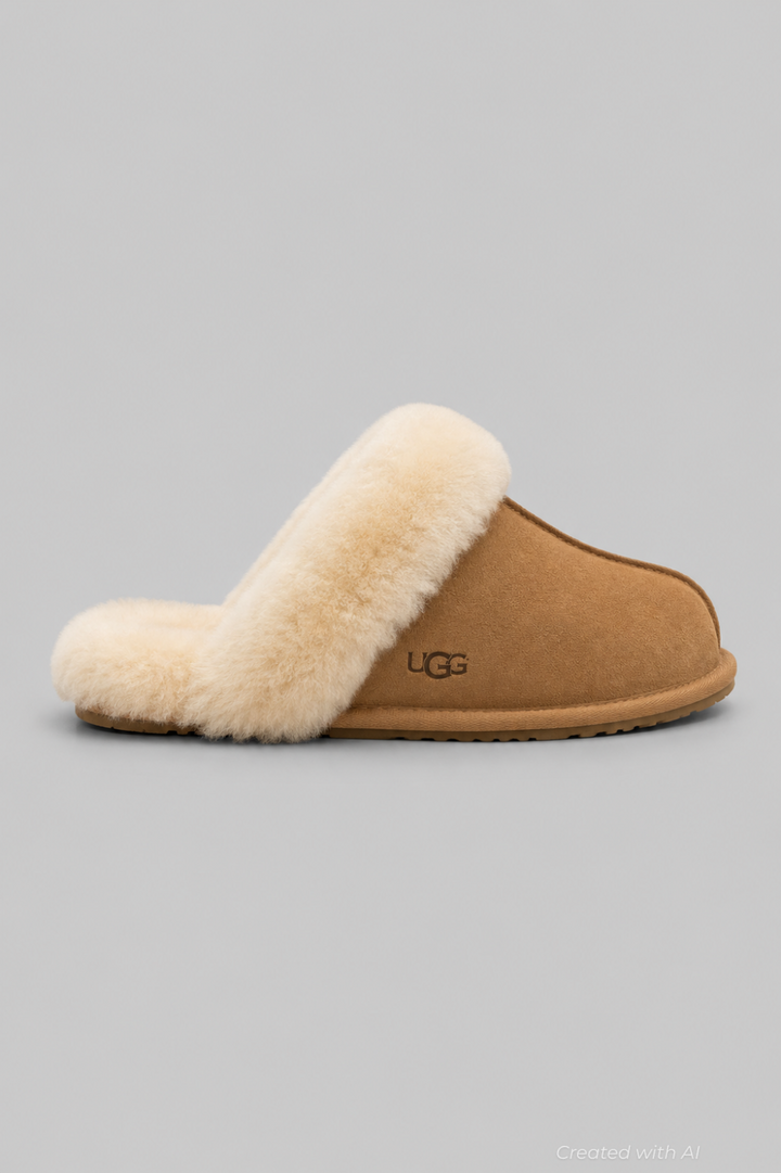 Women’s Scuffette II Casual Slippers - Chestnut - 8 - Mules