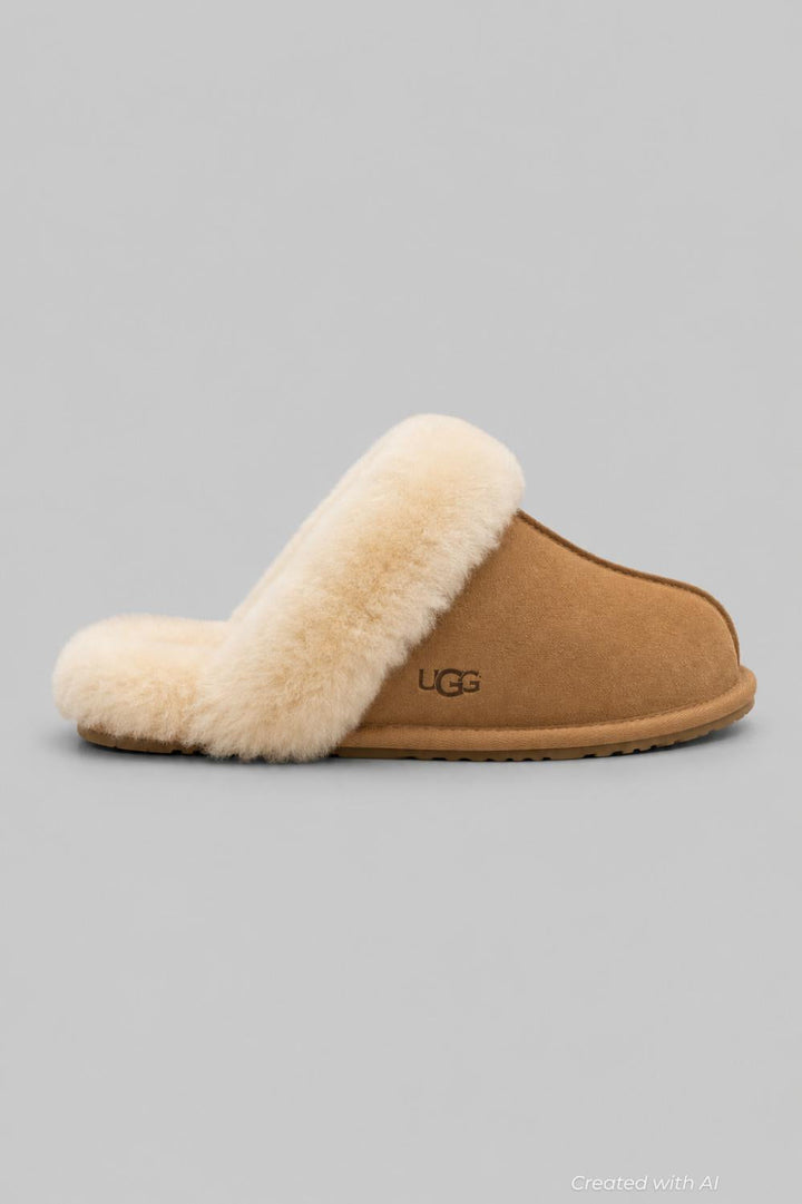 Women’s Scuffette II Casual Slippers - Chestnut - 8 - Mules