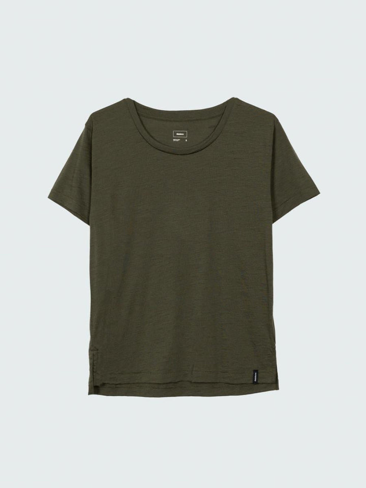 Women’s Seeker Merino Scoop Neck T-Shirt - Olive - T-shirt