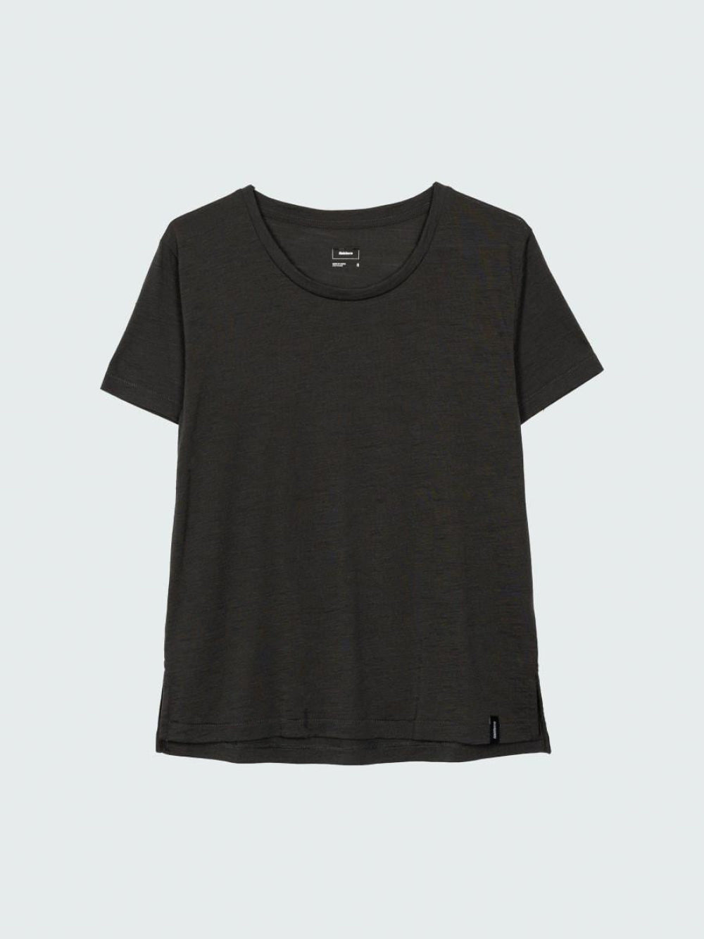 Women’s Seeker Merino Scoop Neck T-Shirt - Raven Black - T-shirt