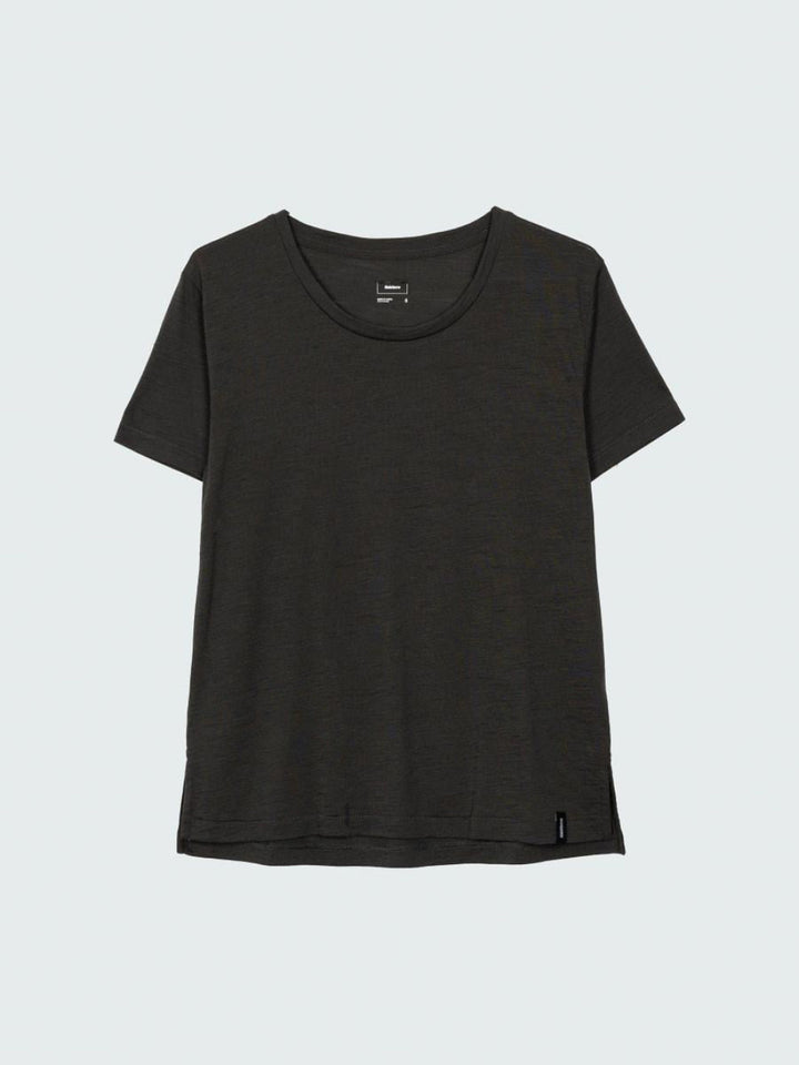 Women’s Seeker Merino Scoop Neck T-Shirt - Raven Black - T-shirt